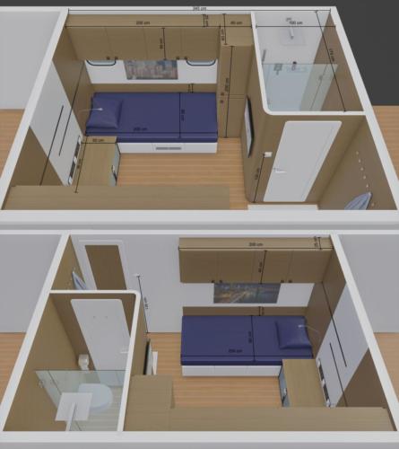 Cabins downstair right side