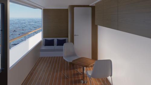 Panorama cabin left side