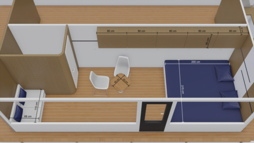 Panorama cabin left side